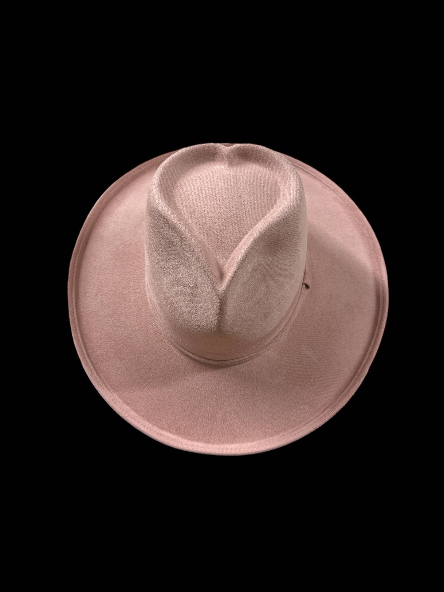 Heart Shaped Rolled Amore Vegan Suede: Blush
