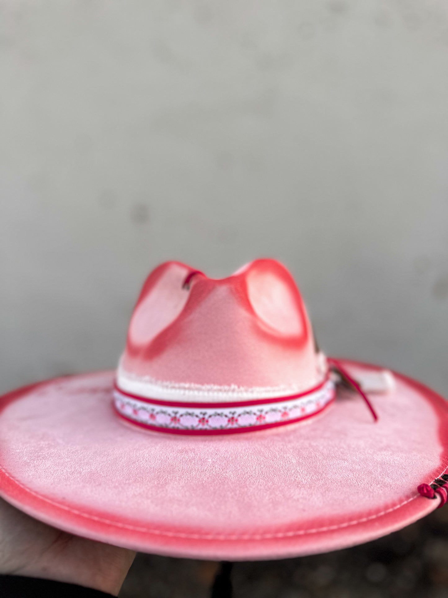 Pink Pony Club Pink Torched&Burned Hat