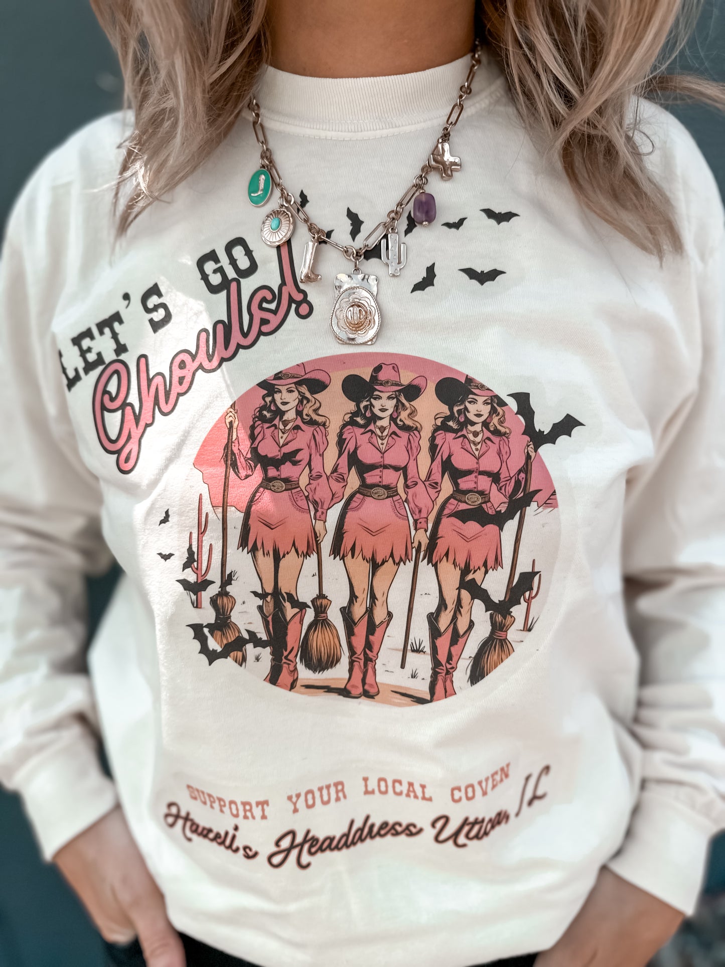 Long Sleeve Let’s Go Ghouls Halloween Merch