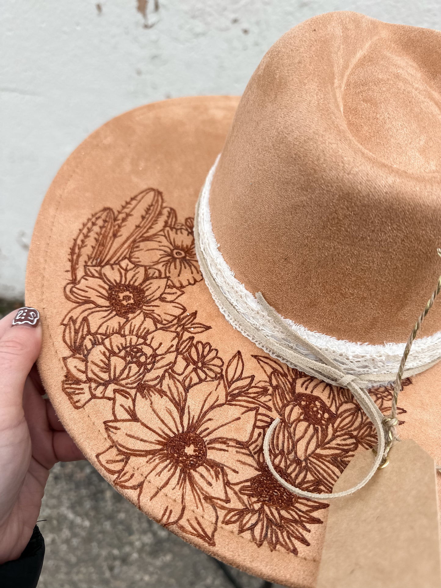 Camel Cactus Burned Hat