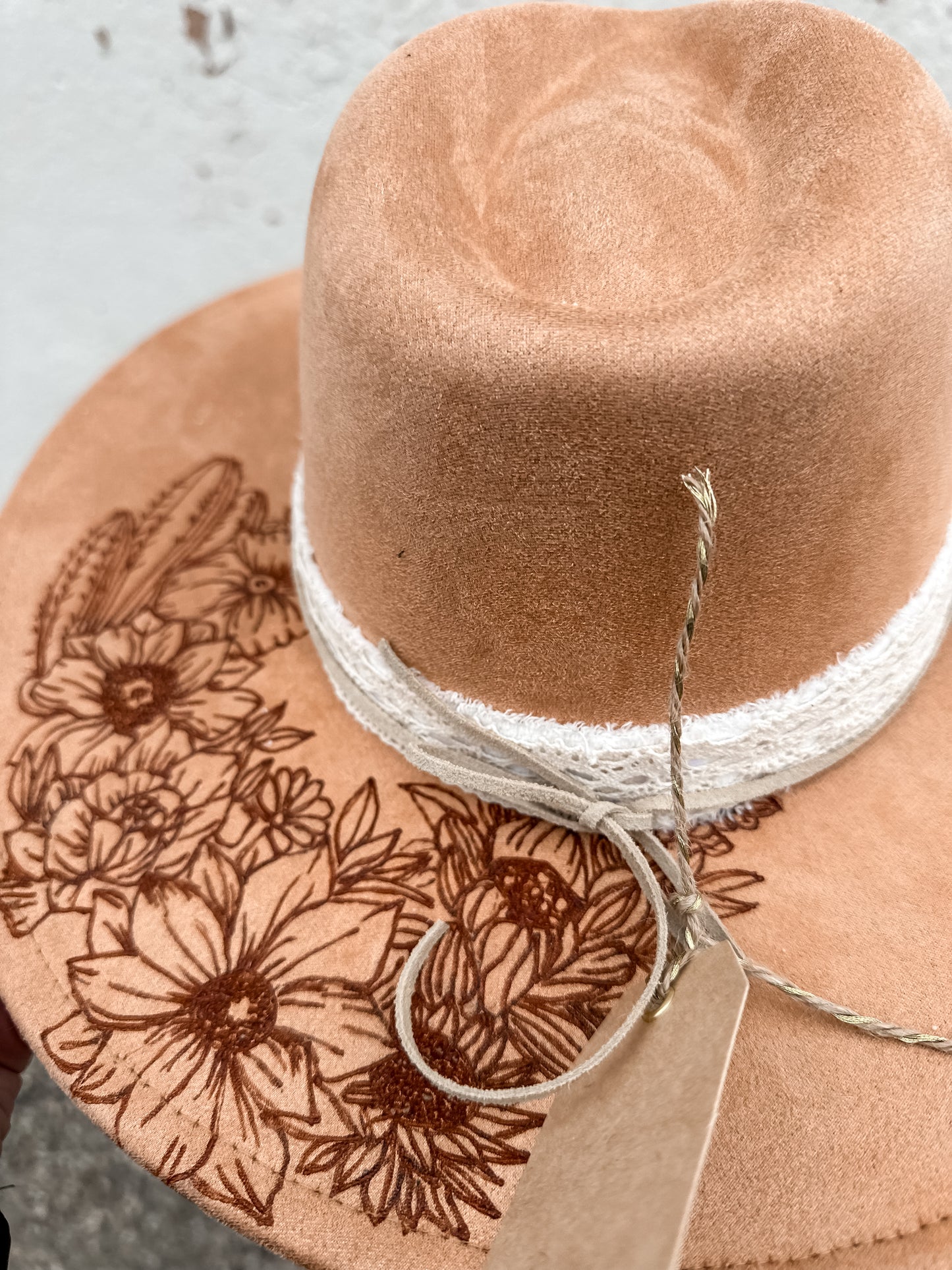 Camel Cactus Burned Hat