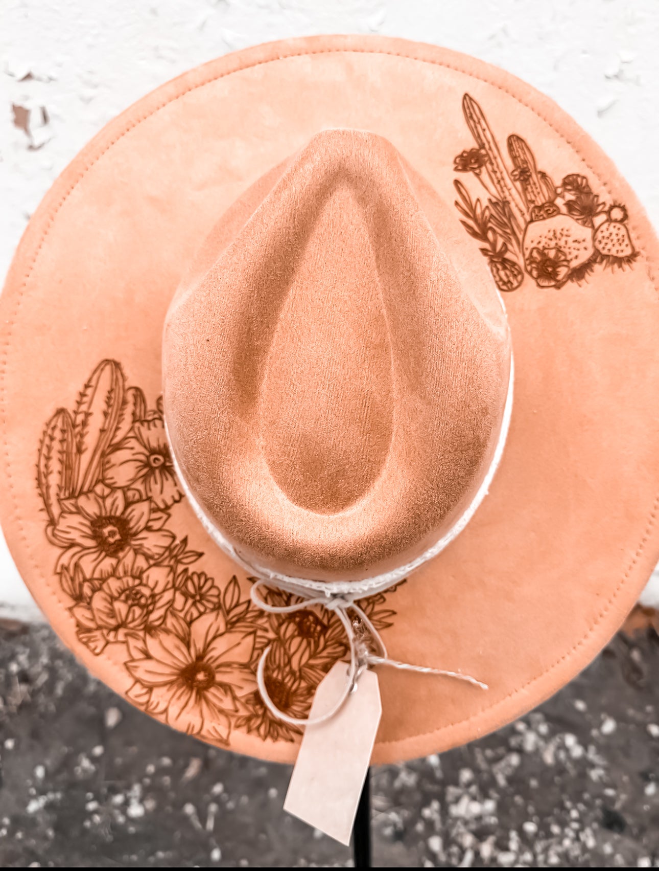 Camel Cactus Burned Hat
