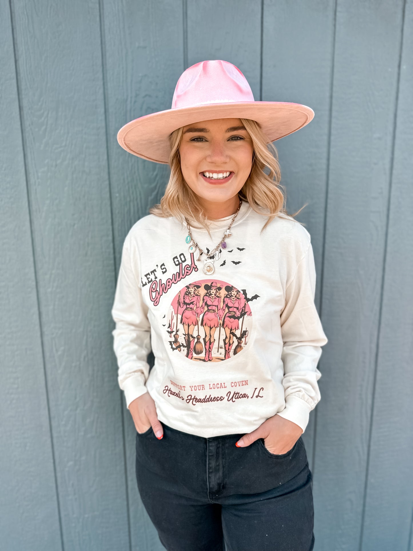 Long Sleeve Let’s Go Ghouls Halloween Merch