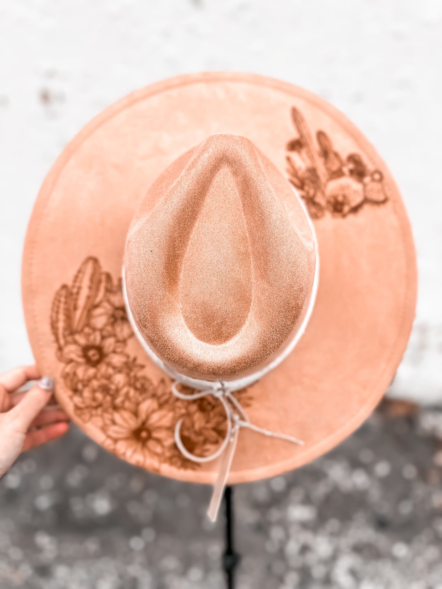 Camel Cactus Burned Hat