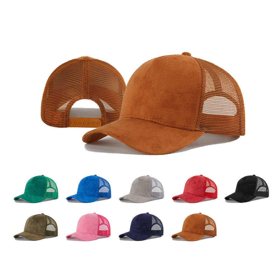 Blank Suede SnapBack Baseball Hat