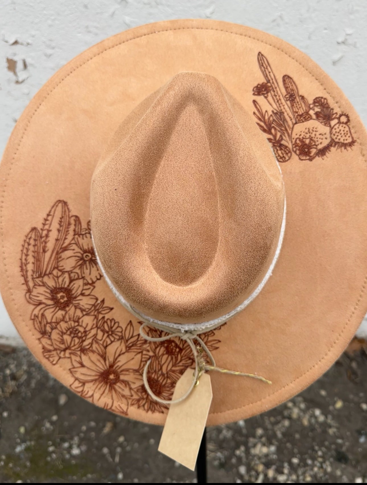 Camel Cactus Burned Hat