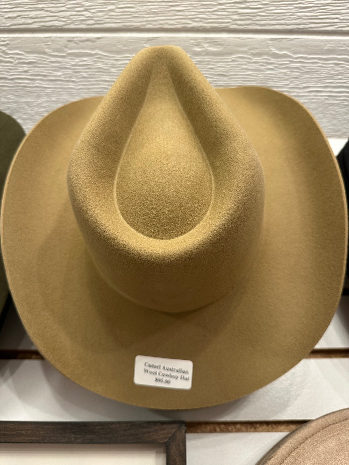 Camel Australian Wool Cowboy Hat