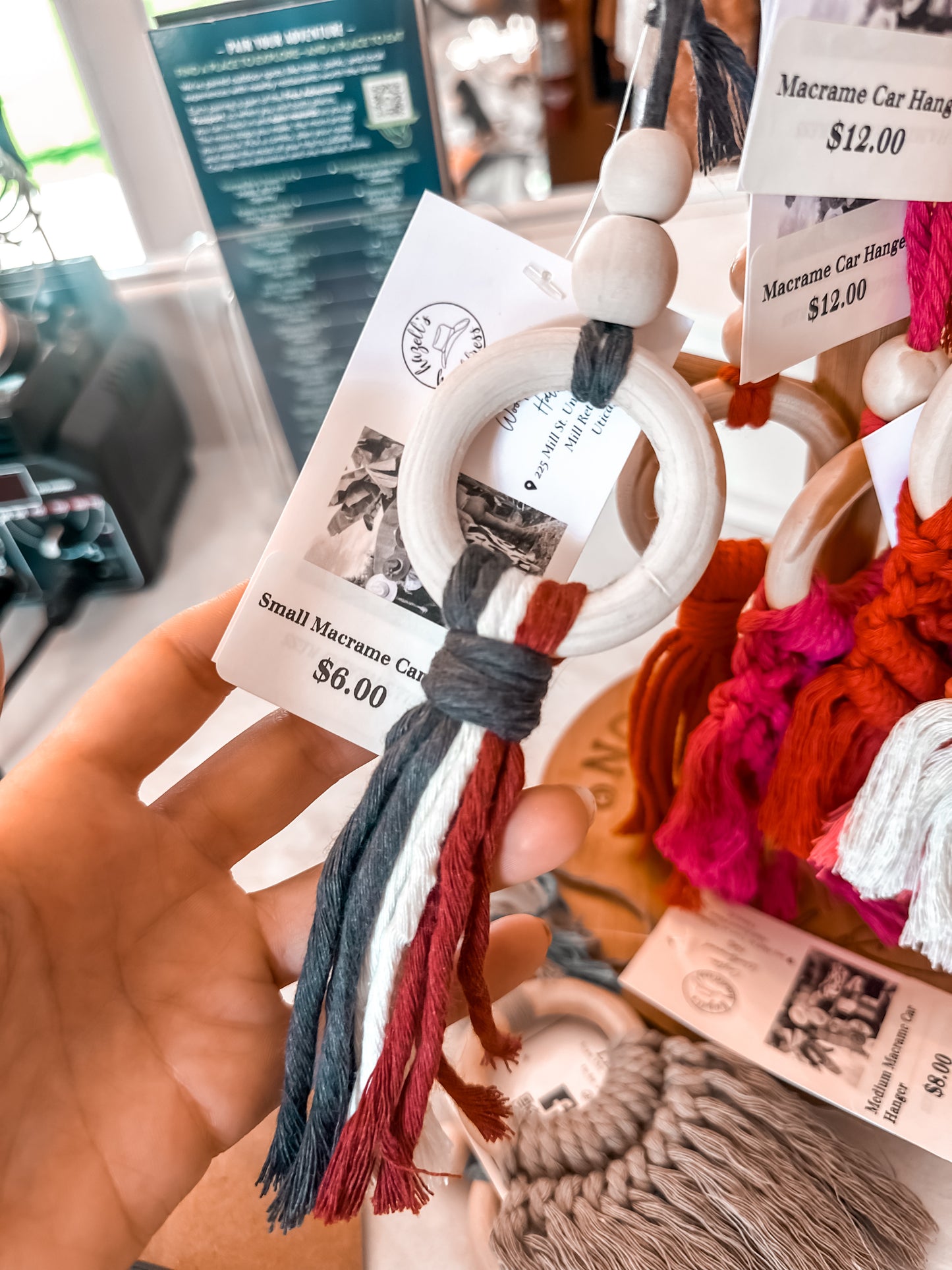 Small Macrame Car Hangers