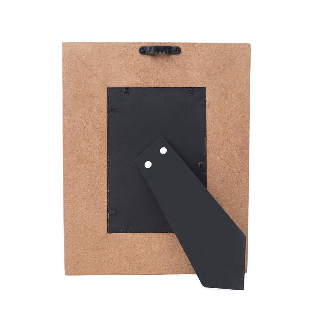 Bordertown Handtooled Leather Photo Frame in brown, premium western home décor: Brown