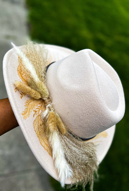 Farmland Floral Burned Hat
