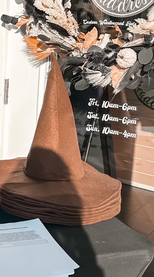 Hazell’s Headdress: Besoms & Brims : A Witchy Workshop: Brims (Witch Hat)