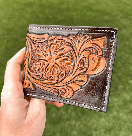 Bloom Tooled Leather Men’s Wallet 