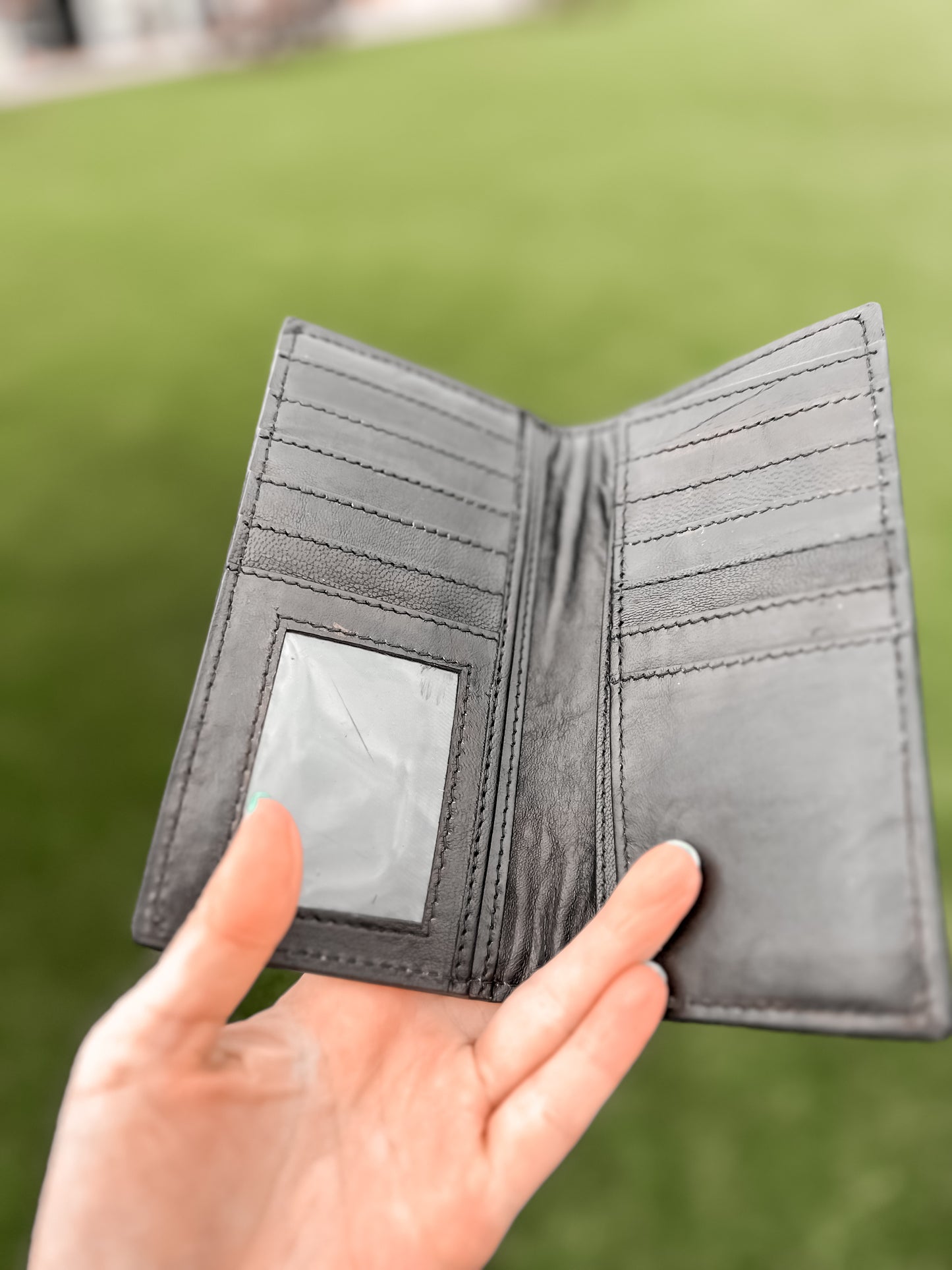 Missouri Tooled Leather & Cowhide Men’s Wallet 