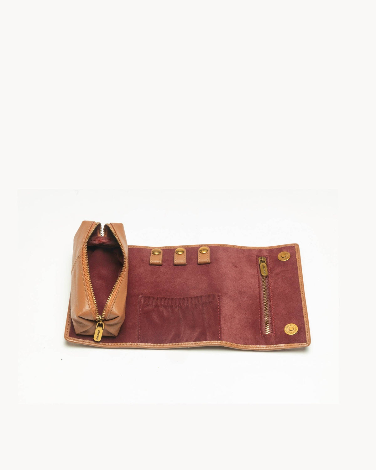 Canyon Jewellery Case Handtooled Leather - Whiskey & Water: Single