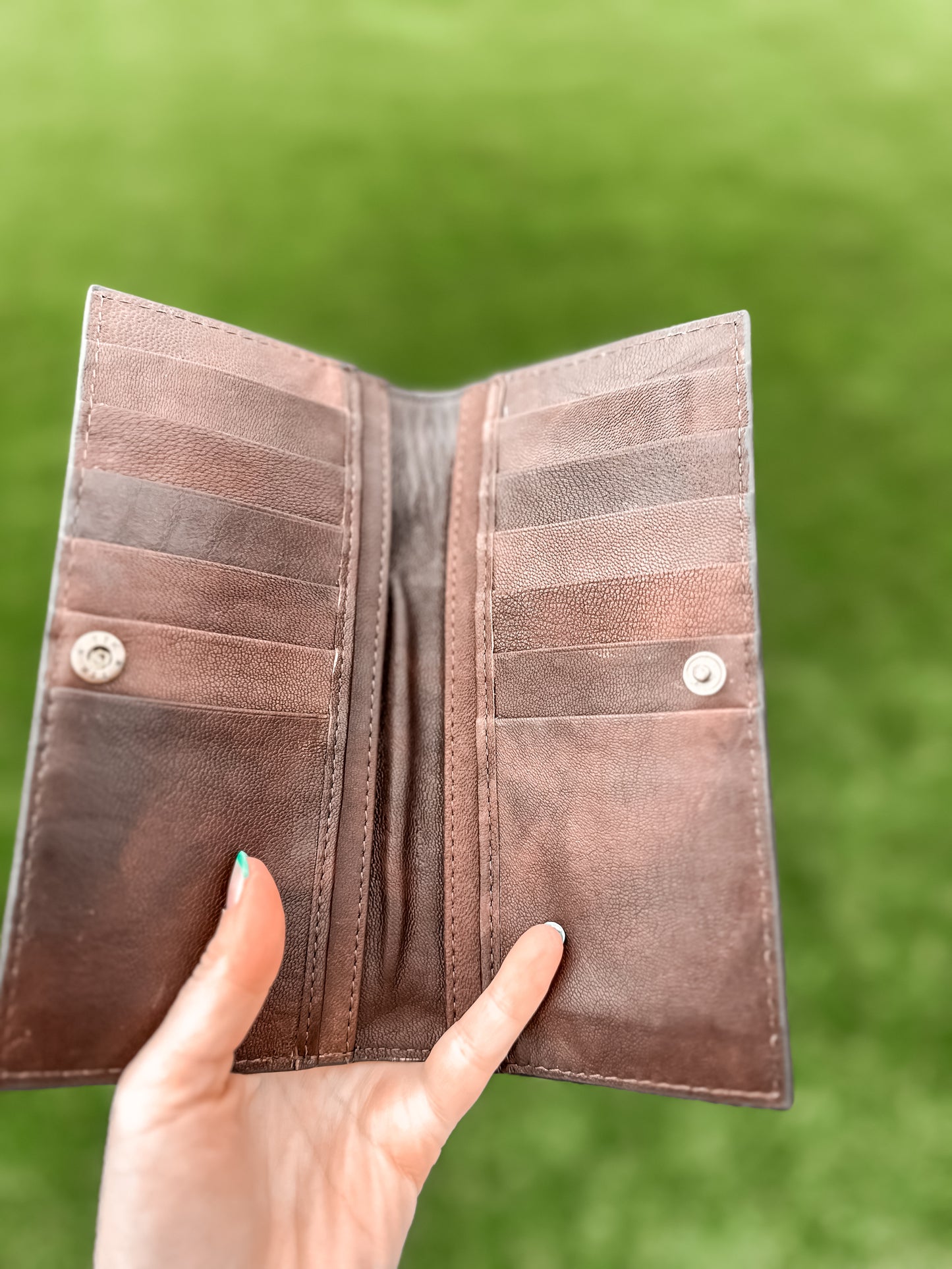 Sunflower Tooled Leather Wallet 