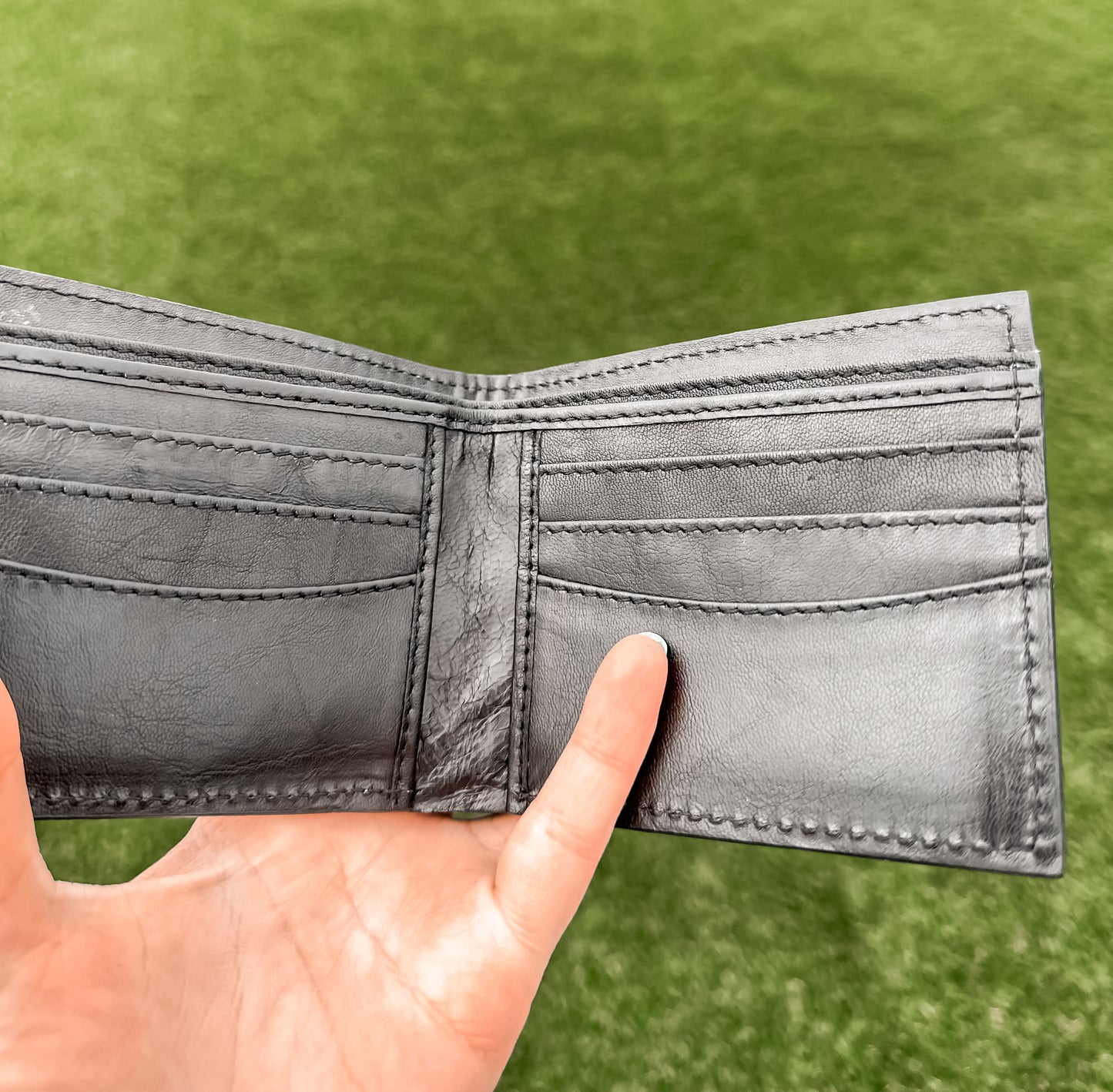 Brown Aztec Tooled Leather Men’s Wallet