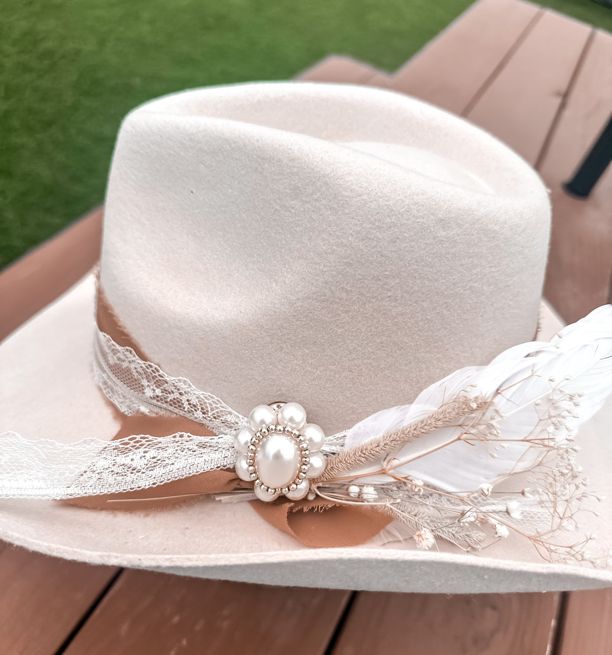 Bridal Stone Australian Wool Hat