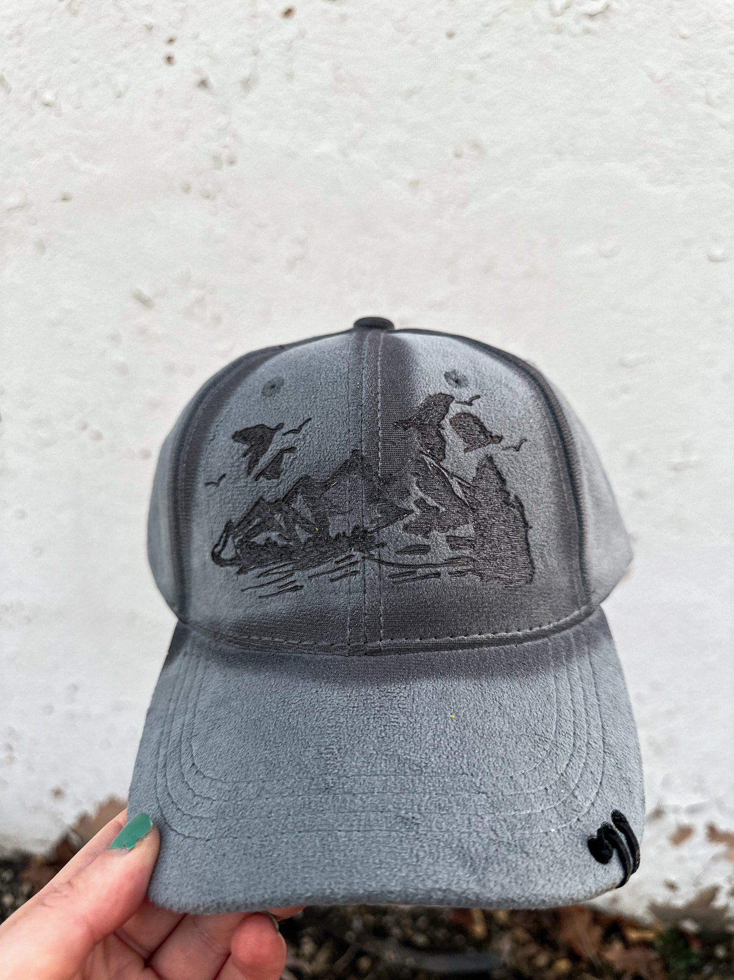 Grey Mountain Burned Baseball Hat