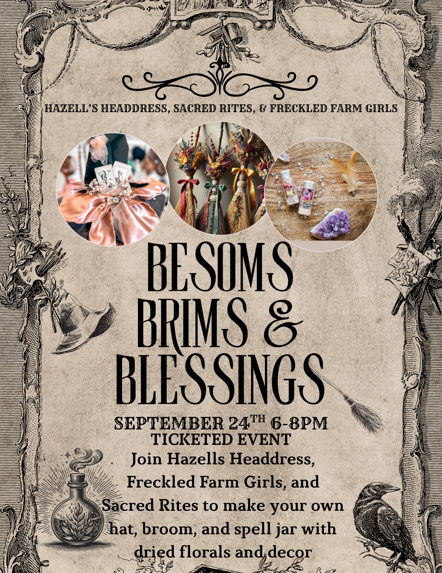 Hazell’s Headdress: Besoms & Brims : A Witchy Workshop: Brims (Witch Hat)