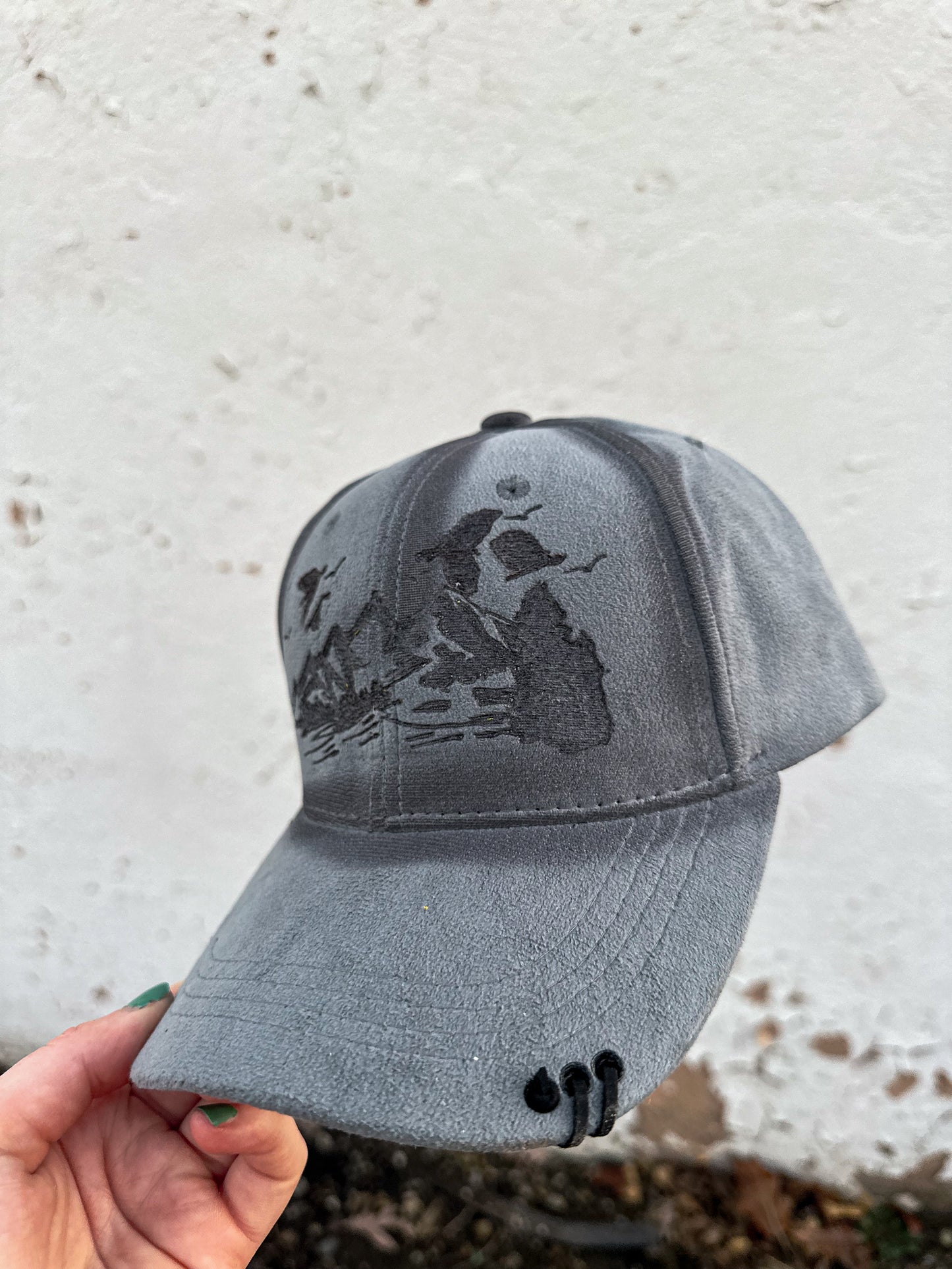 Grey Mountain Burned Baseball Hat