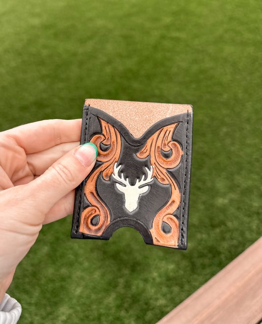 Mini Leather Credit Card Wallet  : Moose