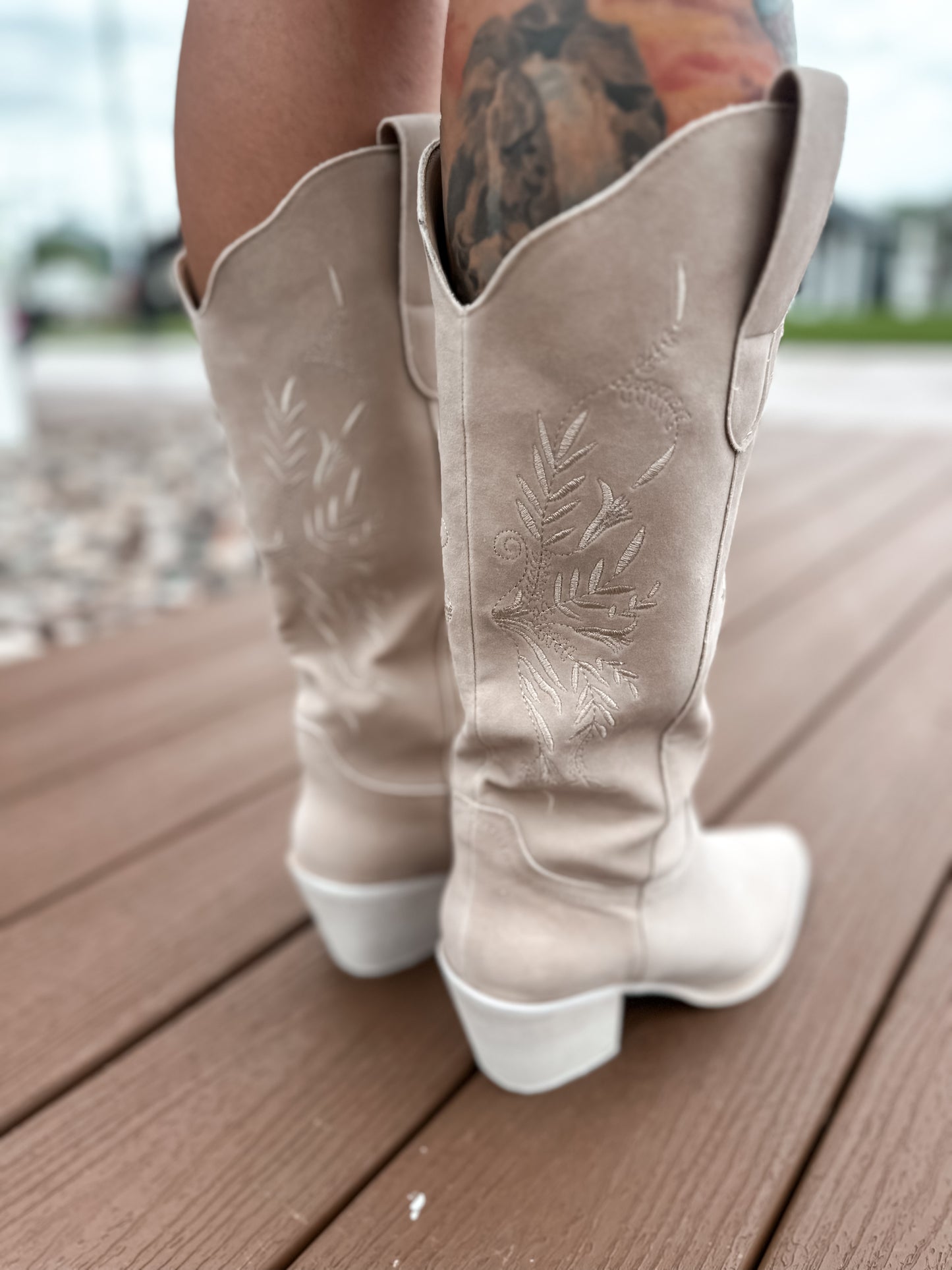 Floral Embroidered Western Boots