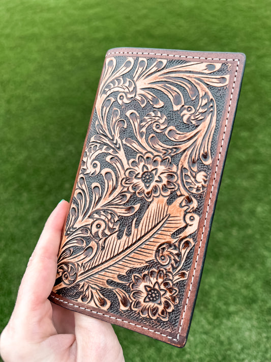Colorado Tooled Leather Men’s Wallet 