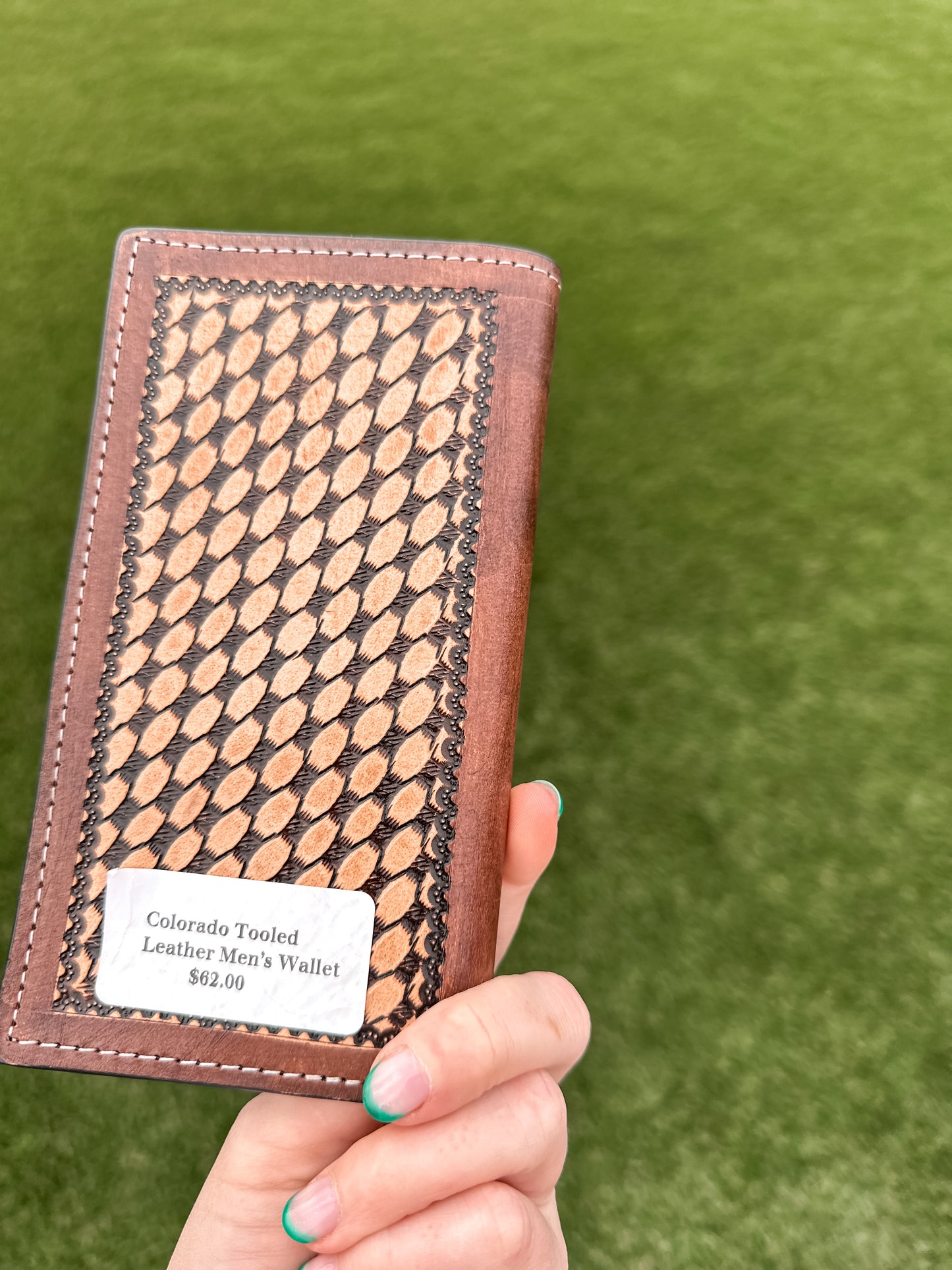 Colorado Tooled Leather Men’s Wallet 