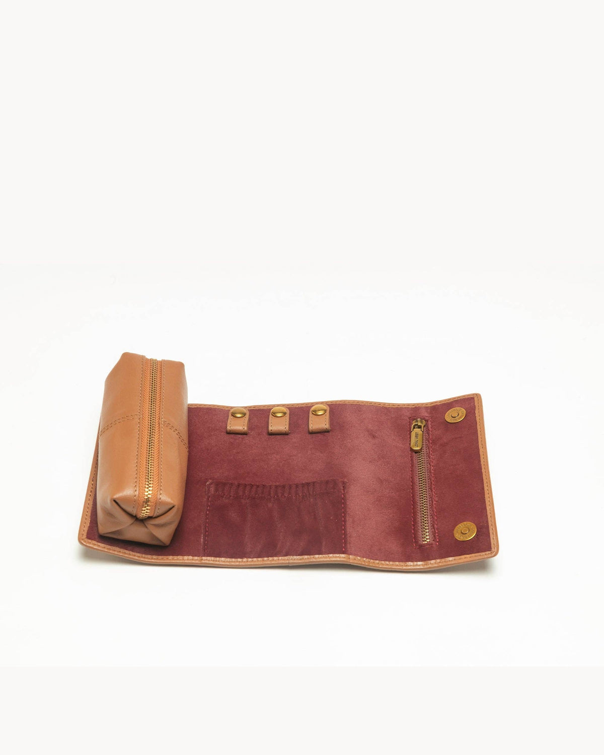 Canyon Jewellery Case Handtooled Leather - Whiskey & Water: Single
